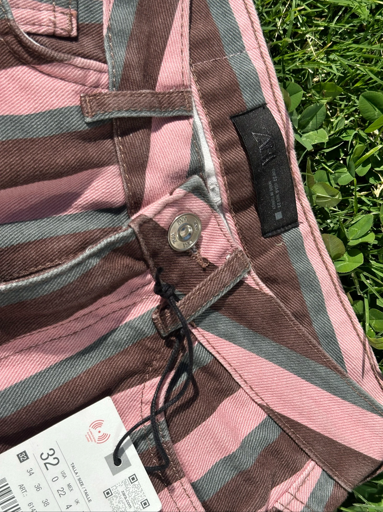 Jeans 1975 straight tiro medio rayas – photo 4